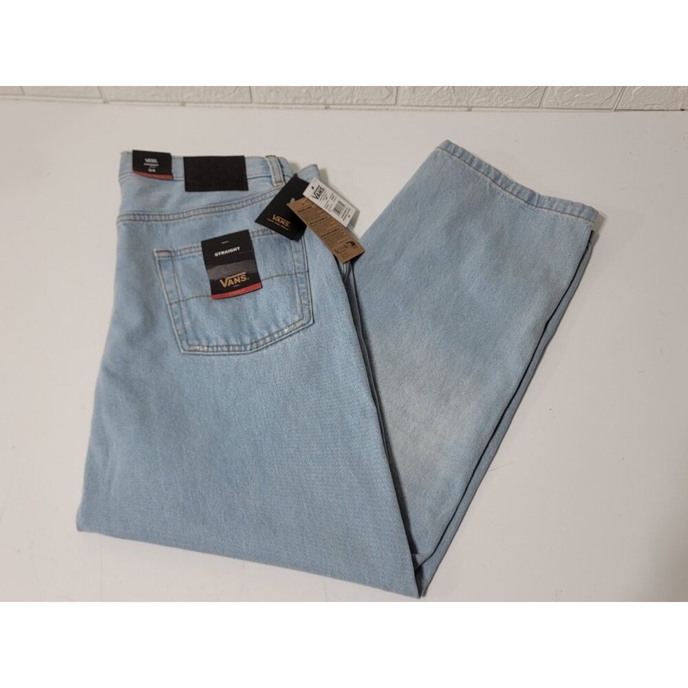 New with Tags Womens Vans Annabelle Denim Straight Leg Pant 34 x 28